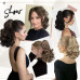 Cozi de Volum Ondulate Blond Deschis